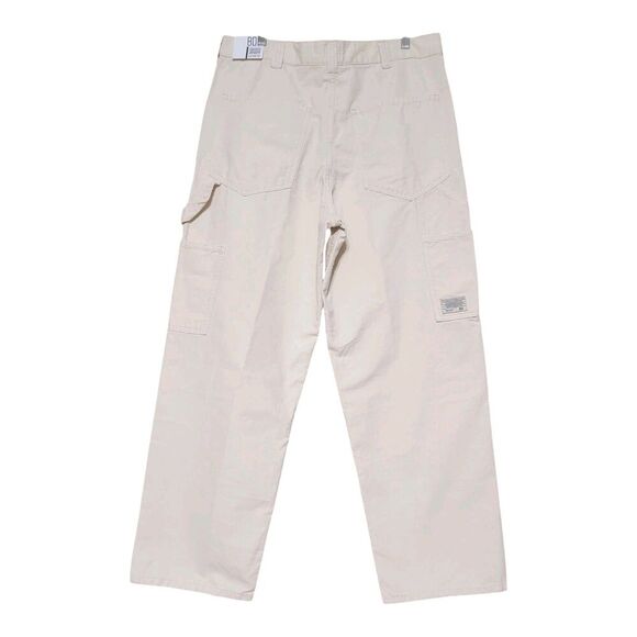 BDG Urban Outfitters Carpenter Pants 34 W 32 L Cream- Utilitarian- Baggy Denim - Picture 2 of 13